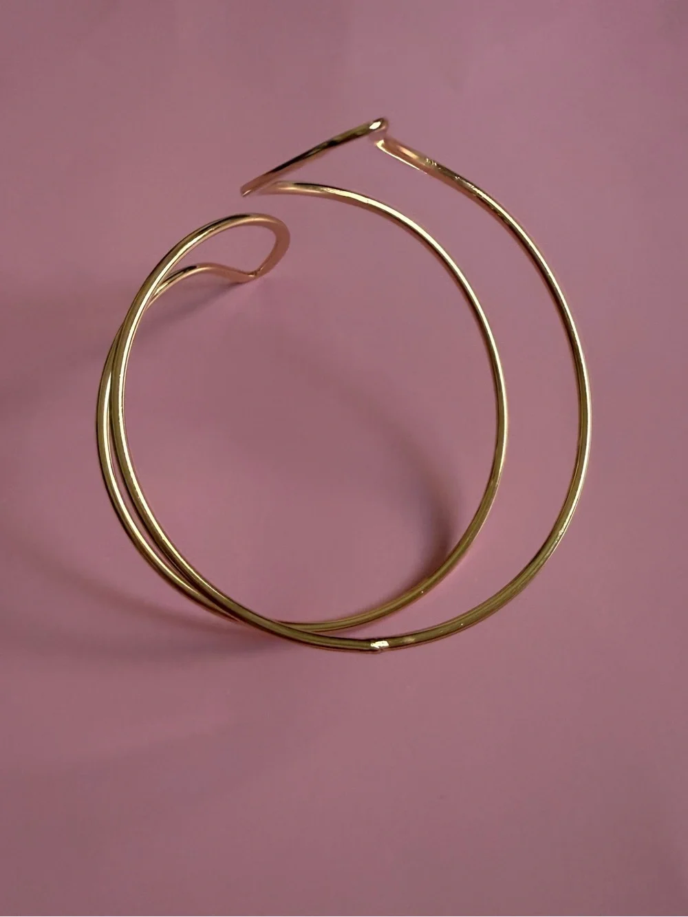 Gold Spiral Arm Cuff Bracelet - Women Accessories